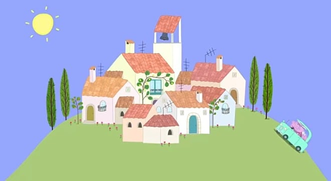 Peppa Pig de vacaciones en Itali