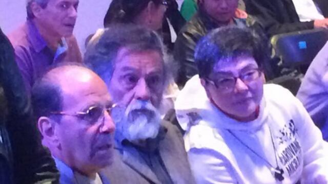 Alejandro Solalinde y Francisco Toledo. Foto: @RaymundoteleSUR