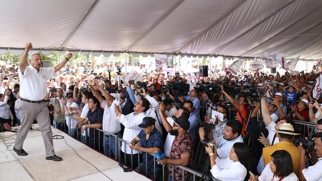 Andrés Manuel López Obrador, candidato de la coalición Juntos Haremos Historia