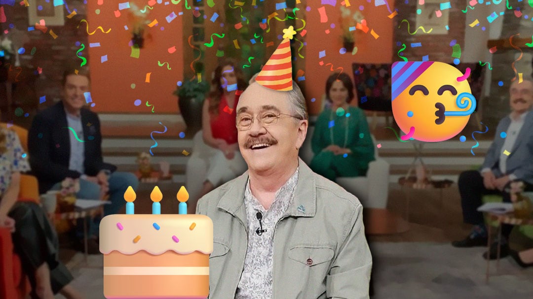 Pedro Sola celebra un cumpleaños más en Ventaneando; el conductor cumplió 78 años hoy