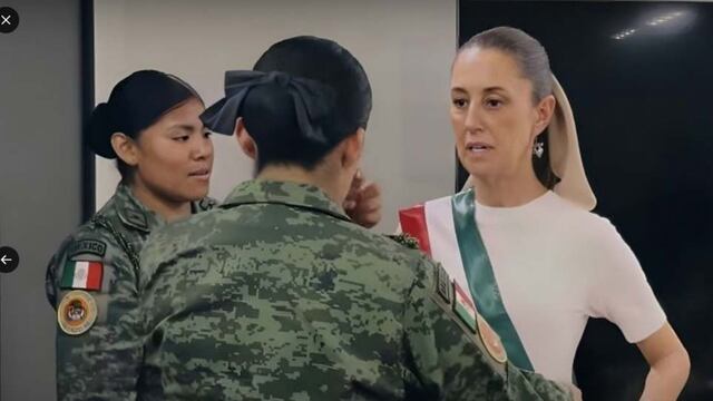 Claudia Sheinbaum, presidenta electa de México, compartió imágenes de su prueba de banda presidencial