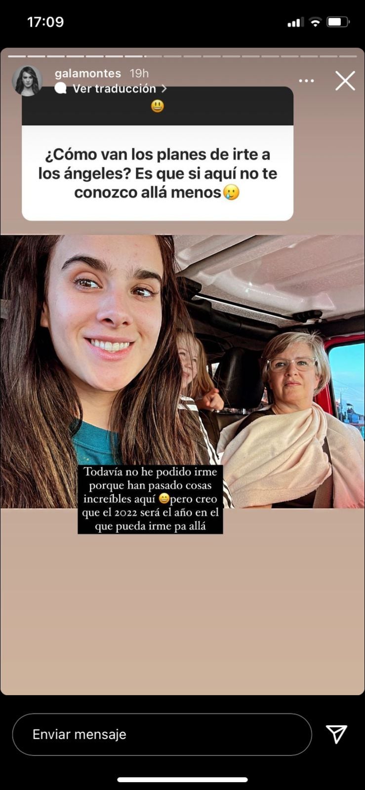 Gala Montes responde pregunta hostil