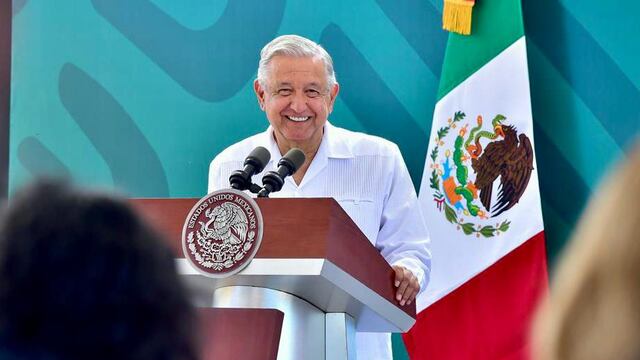 AMLO en la conferencia mañanera del 20 de mayo de 2022 en Cajeme, Sonora