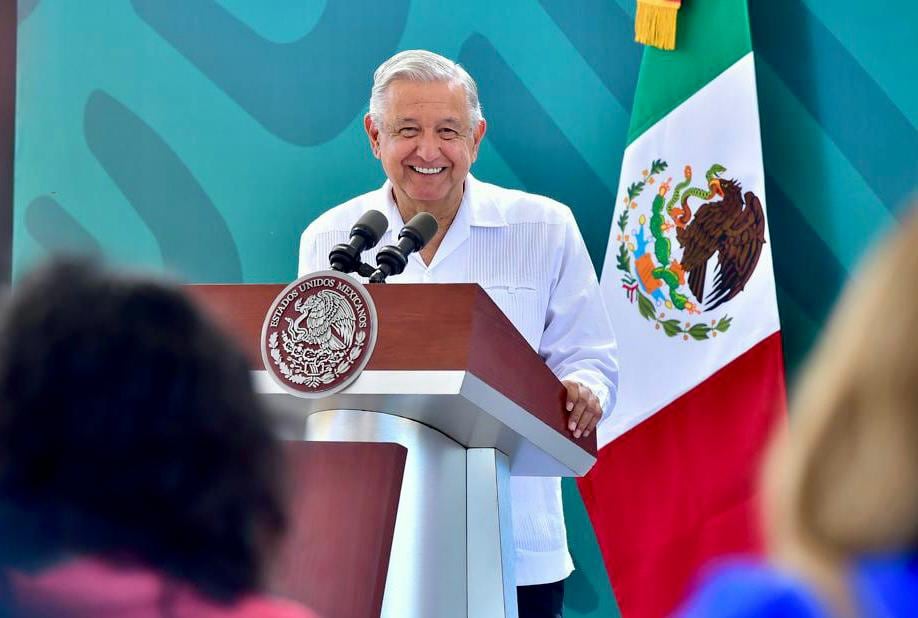 AMLO en la conferencia mañanera del 20 de mayo de 2022 en Cajeme, Sonora