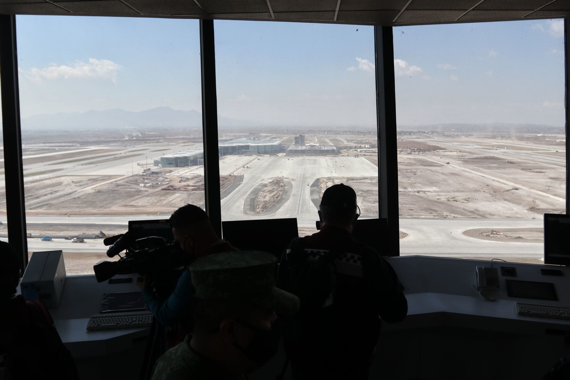 Vista desde la Torre de control AIFA, la cual tiene en funcionamiento desde inicio de año