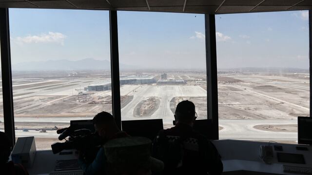 Vista desde la Torre de control AIFA, la cual tiene en funcionamiento desde inicio de año