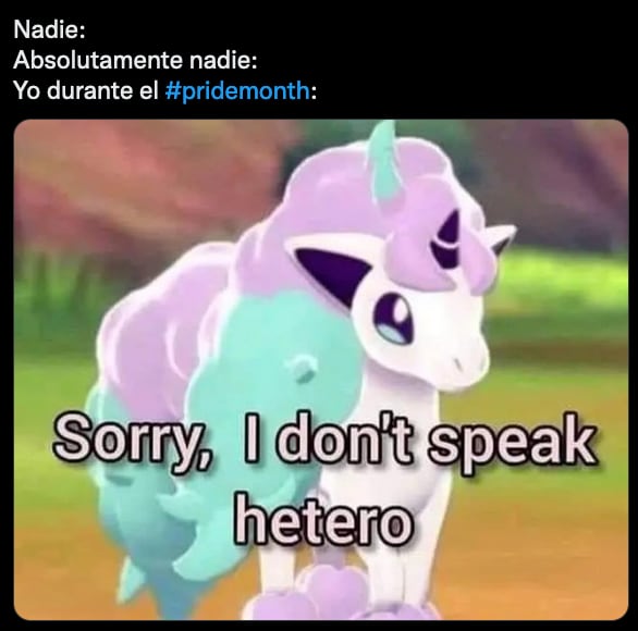 Meme del pride month.