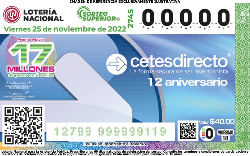 Resultados Sorteo Superior 2745 de Lotería Nacional en vivo: estos son los ganadores