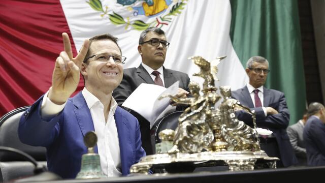 Ricardo Anaya, coordinador parlamentario del PAN en la Cámara de Senadores