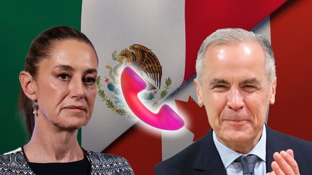 Claudia Sheinbaum y Mark Carney sostuvieron llamada para unir a Mexico y Canadá