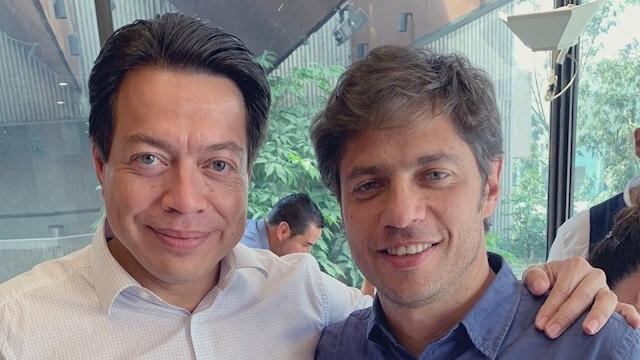 Mario Delgado con Axel Kicillof, diputado de Argentina