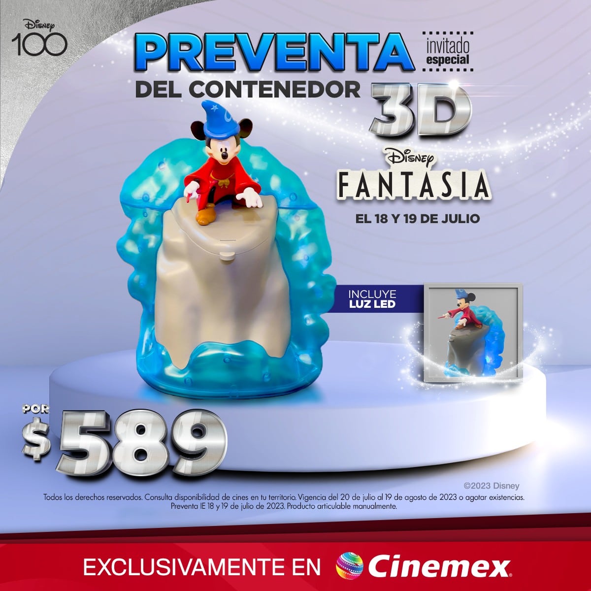 Palomera Mickey Mouse en Cinemex