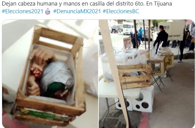 Abandonan restos humanos en casilla de Tijuana