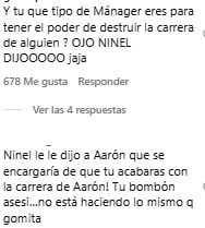 Usuarios reclaman a Joel Echeverría por dichos de Ninel Conde en La Casa de los Famosos México 2025.