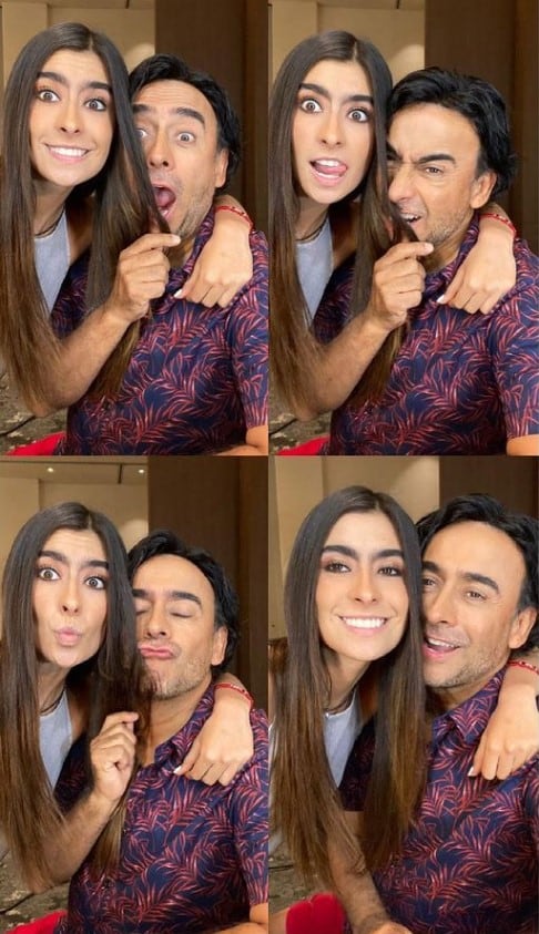 Adal Ramones y su hija Paola