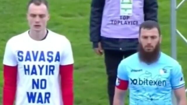 Jugador turco se niega a promover la paz