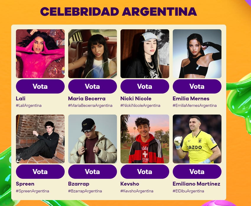 Nominados a los Kids Choice Awards México 2023