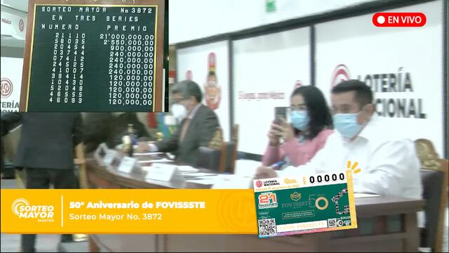 Resultados Sorteo Mayor 3872 de Lotería Nacional en vivo: ganadores de hoy, 17 de enero