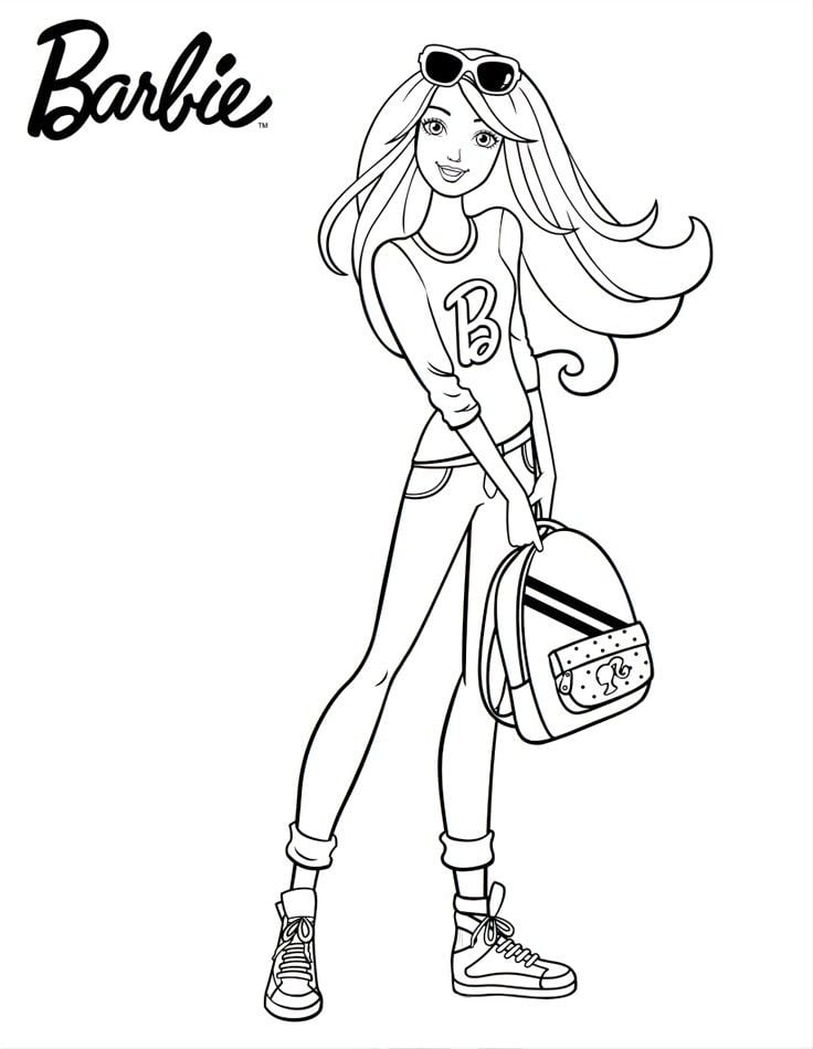 Dibujos de Barbie para imprimir y colorear