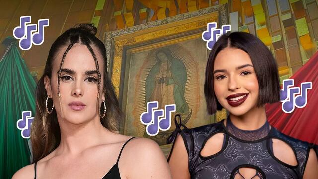 Ángela Aguilar y Gala Montes en las mañanitas a la Virgen de Guadalupe