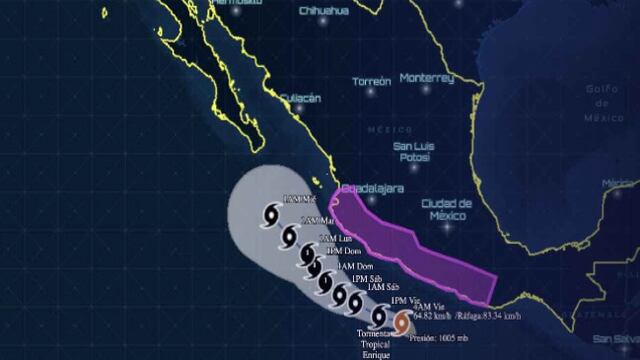Tormenta Tropical 'Enrique'