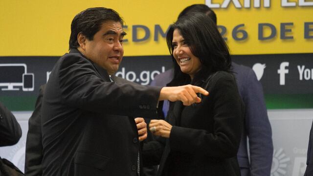 Miguel Barbosa y Alejandra Barrales. Fuera de la coordinación en el Senado.