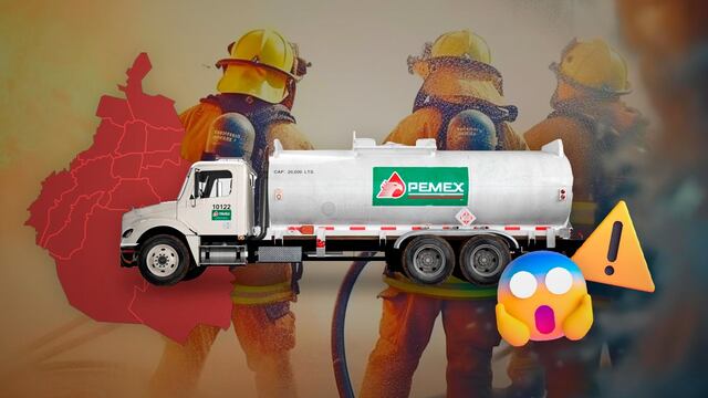 Pipa de Pemex se voltea en la Gustavo A. Madero