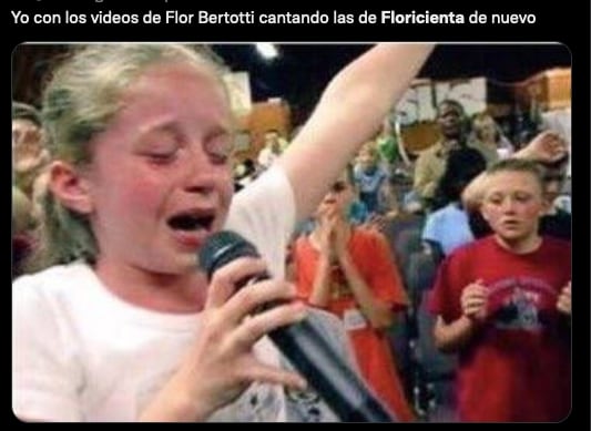 Meme de Floricienta y su regreso a los escenarios.