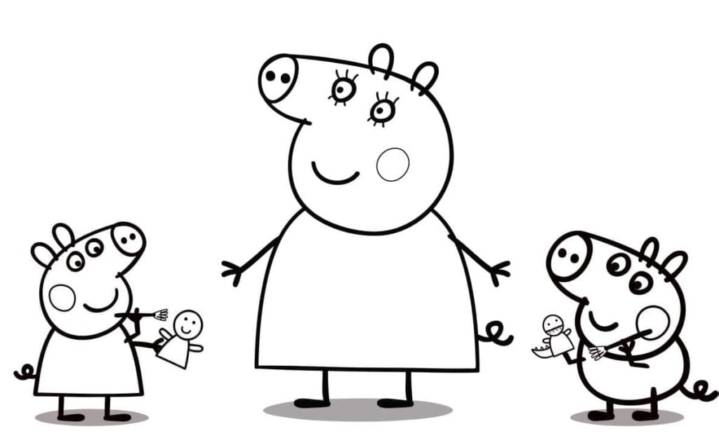 Dibujos de Peppa Pig para colorear en el Día del Niño