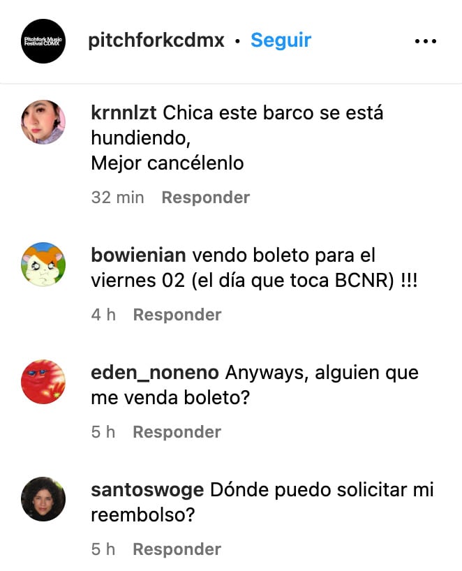 Usuarios se quejan de la organización del Pitchfork Music Festival 2025