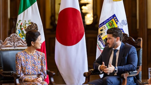 Samuel García recibe a la princesa Takamado de Japón para inaugurar Jardín Japonés