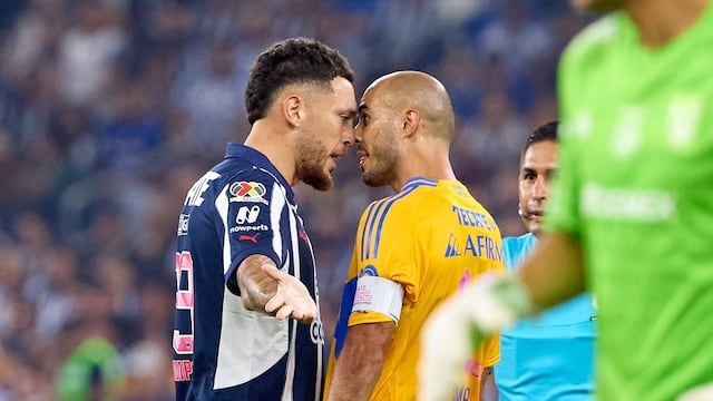 Lucas Ocampos y Guido Pizarro en el Rayados vs Tigres.
