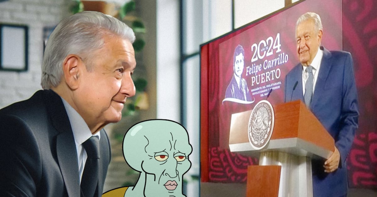 AMLO puso un video de AMLO de más de una hora en su conferencia ...