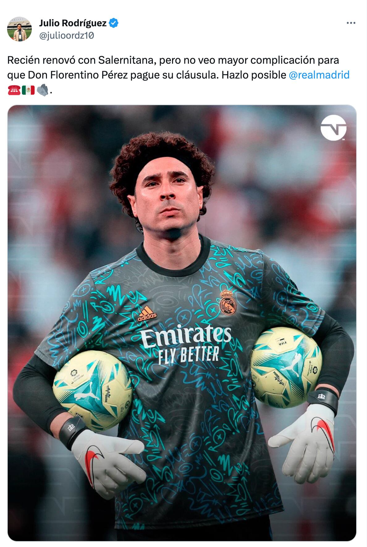¿Guillermo Ochoa al Real Madrid?