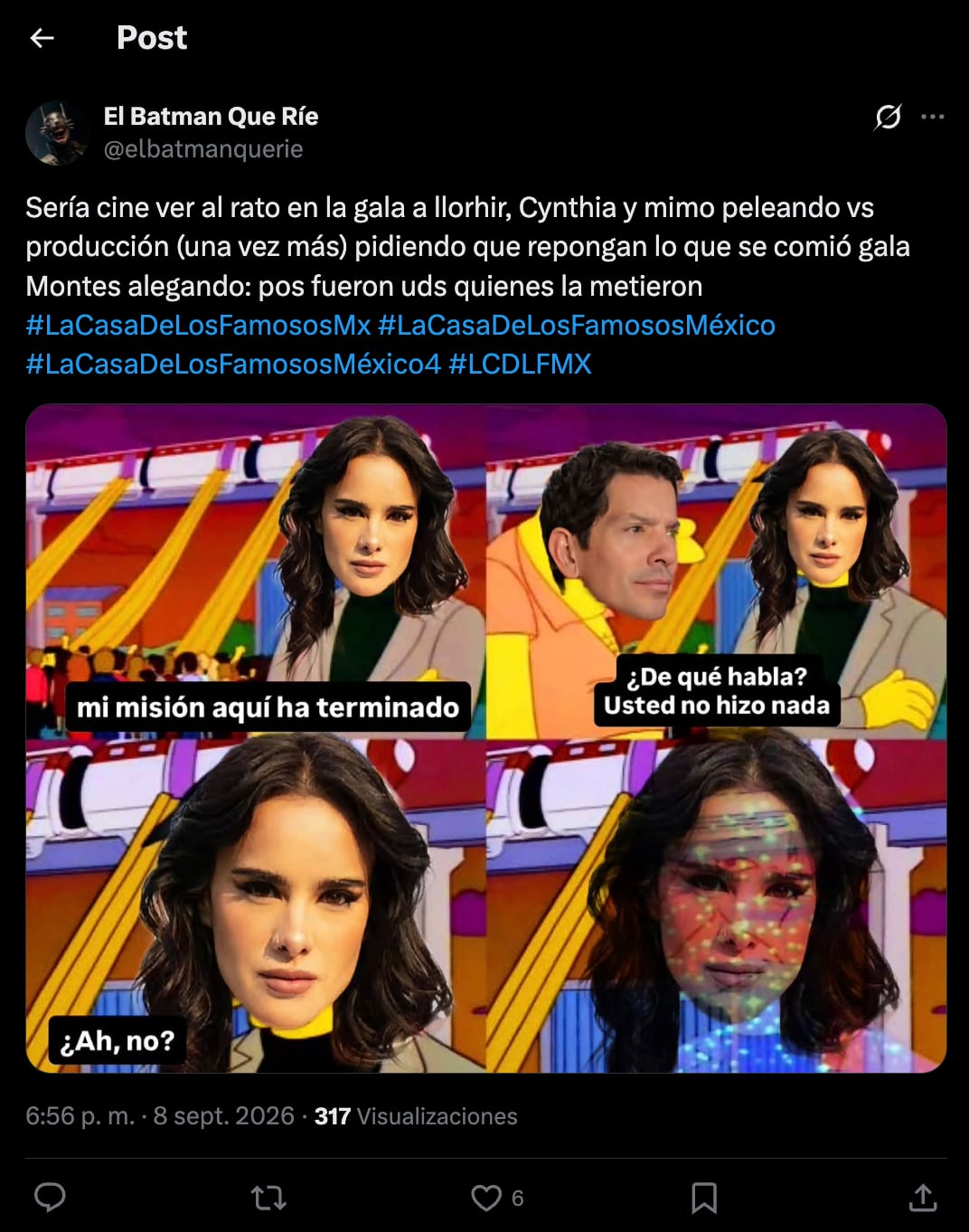 Memes sobre Gala Montes