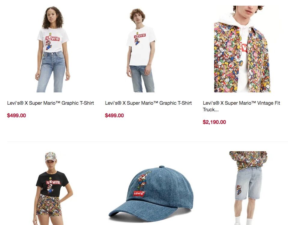 Levi's X Super Mario