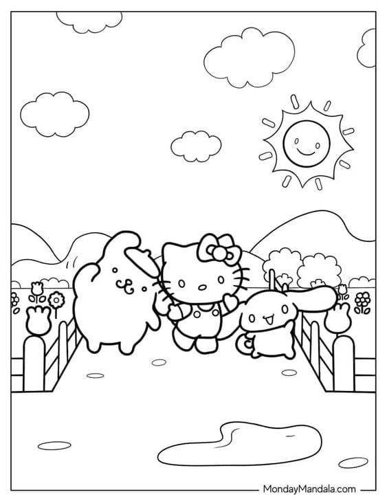 Dibujo de Hello Kitty