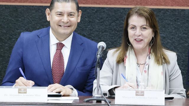 Alejandro Armenta y Margarita González, gobernadores de Puebla y Morelos