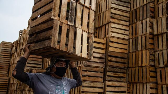 Cargadores de la Central de Abasto