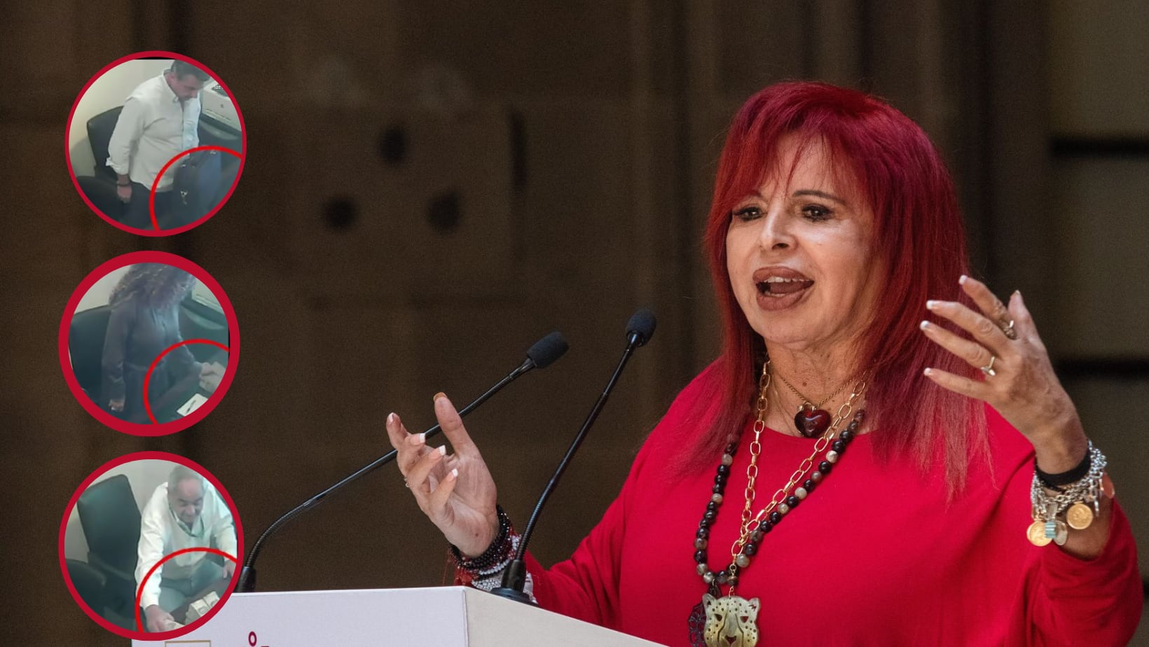 Exhiben a colaboradores de Layda Sansores recibiendo más de un millón de pesos en efectivo