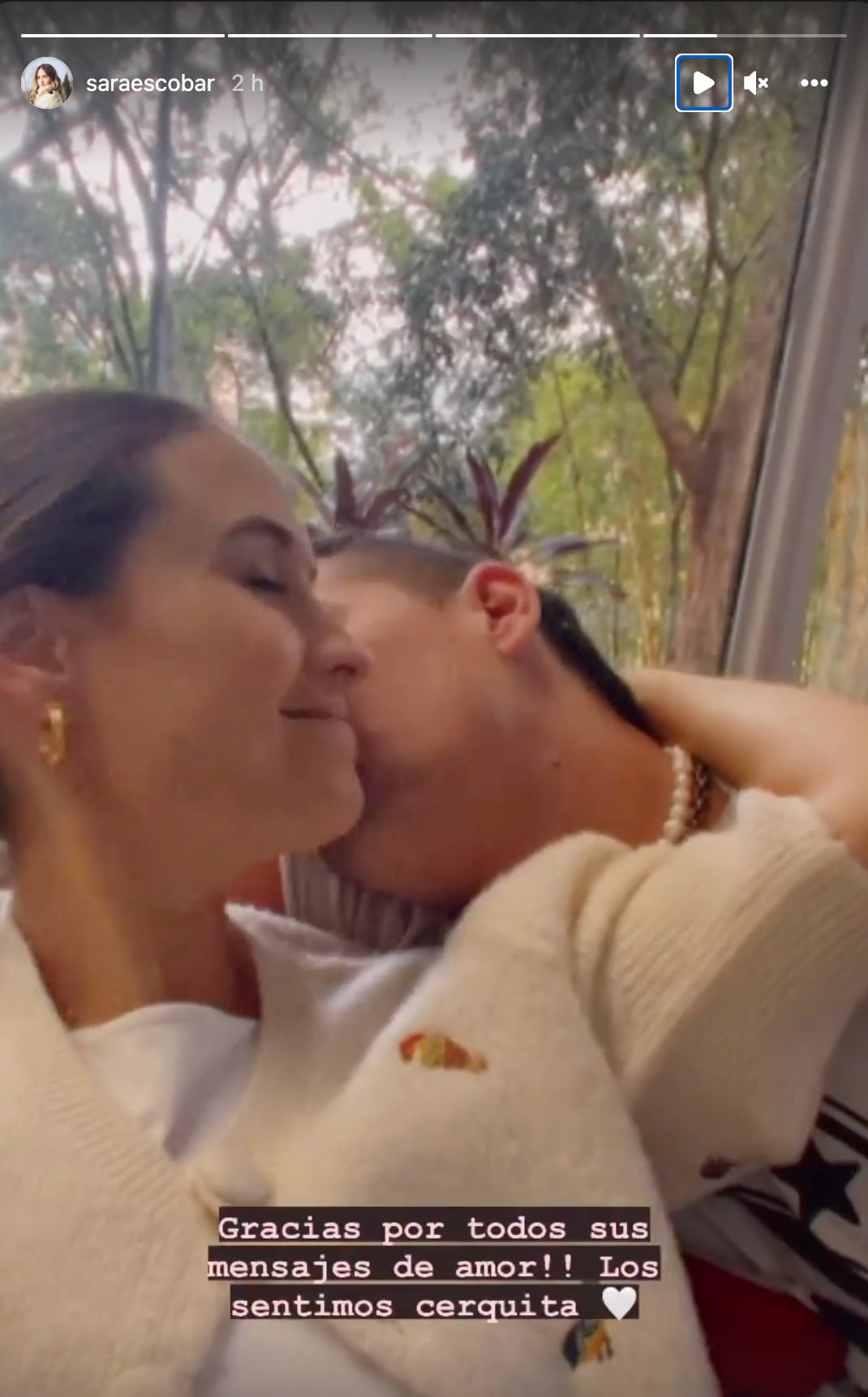Sara, esposa de Mau, agradeció los mensajes de amor
