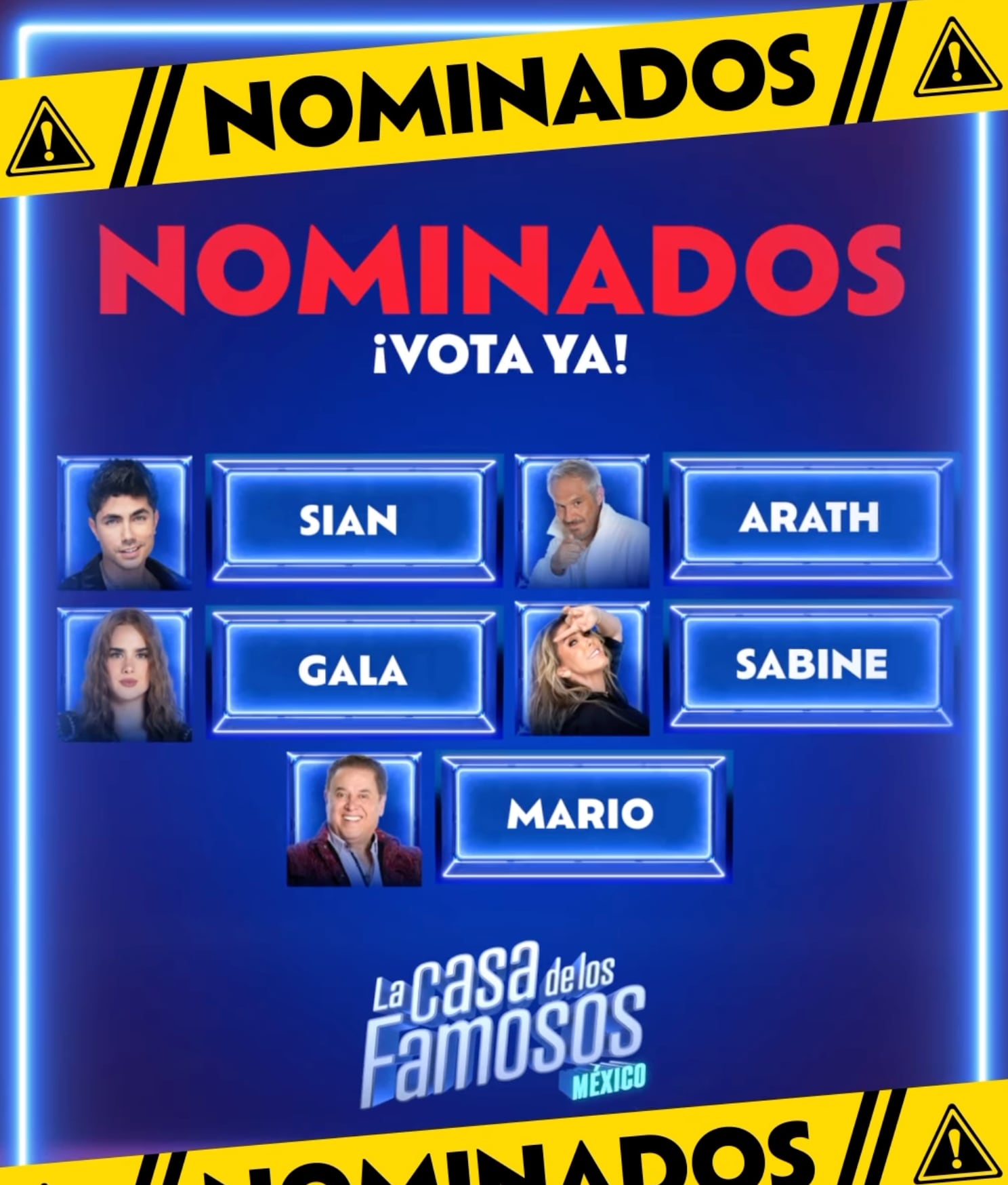 Nominados de la quinta semana de La Casa de los Famosos 2024