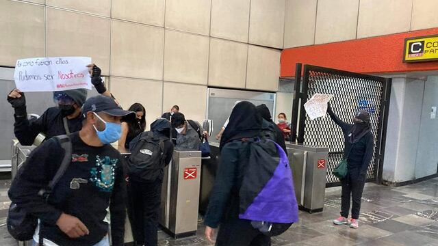 Protesta en el metro