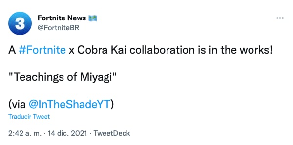 Cobra Kai Fortnite