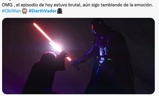 Usuarios reaccionan al reencuentro entre Obi-Wan Kenobi y Darth Vader