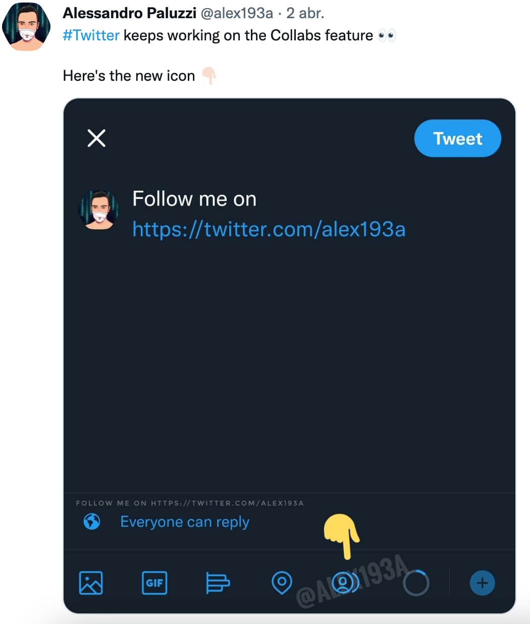 Nueva función de coautoría en Twitter