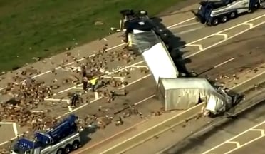 Camión de dildos vuelca en Oklahoma