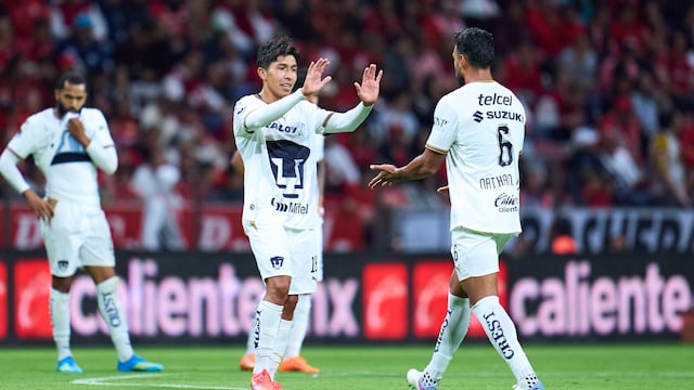Pumas le saca la victoria a Toluca en el Estadio Nemesio Diez.