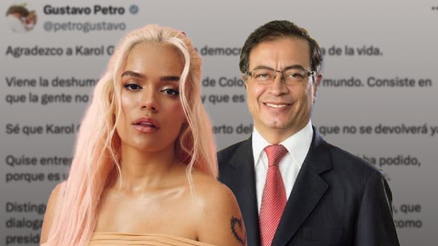 Gustavo Petro respalda a Karol G en mensaje a Abelardo de la Espriella