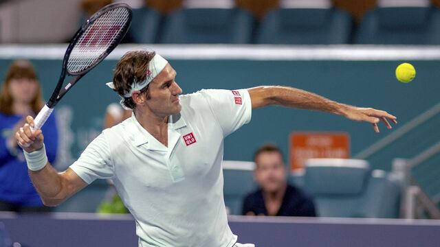 Roger tras ganar en su debut en Miami
